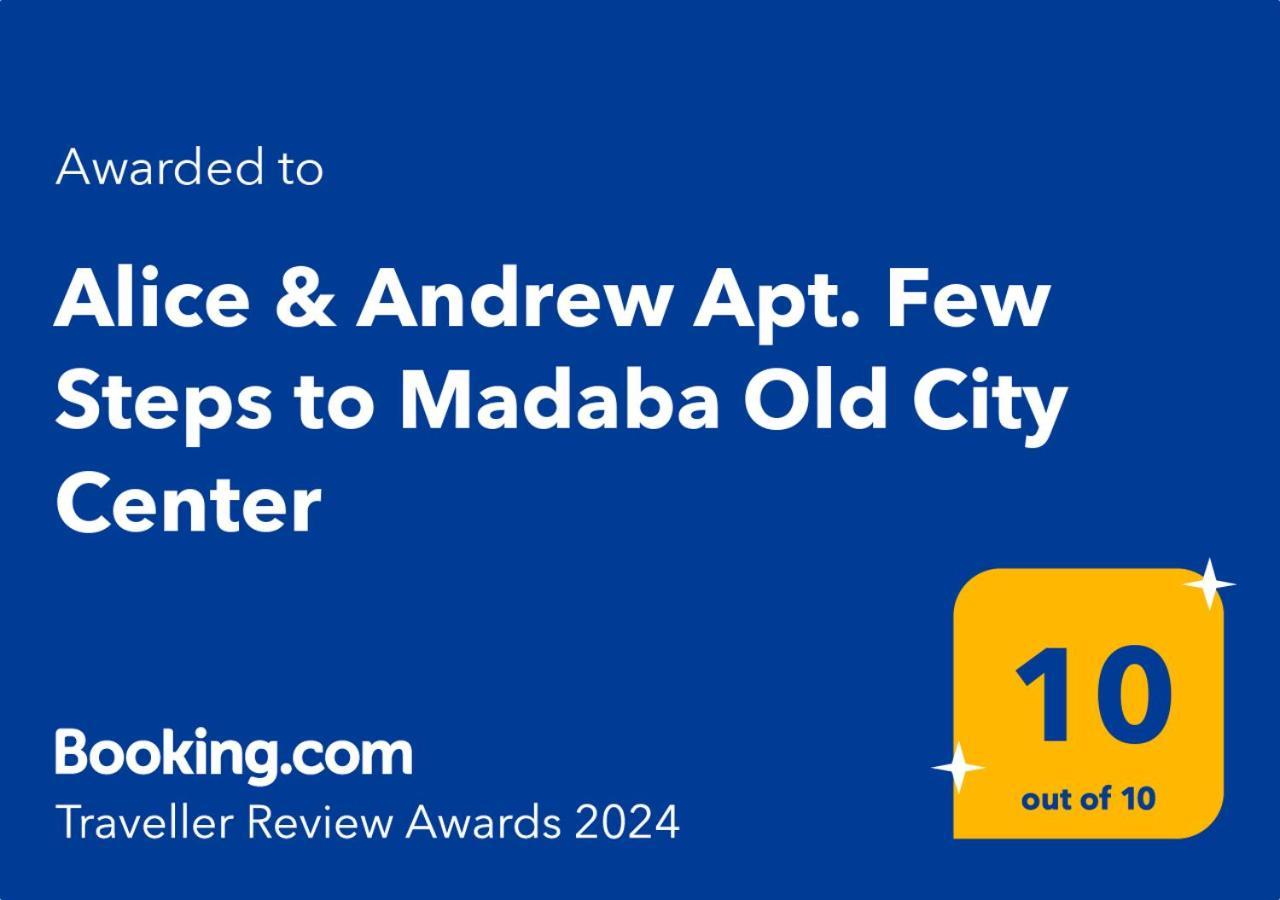 Alice & Andrew Apt. Few Steps To Madaba Old City Center Exteriör bild